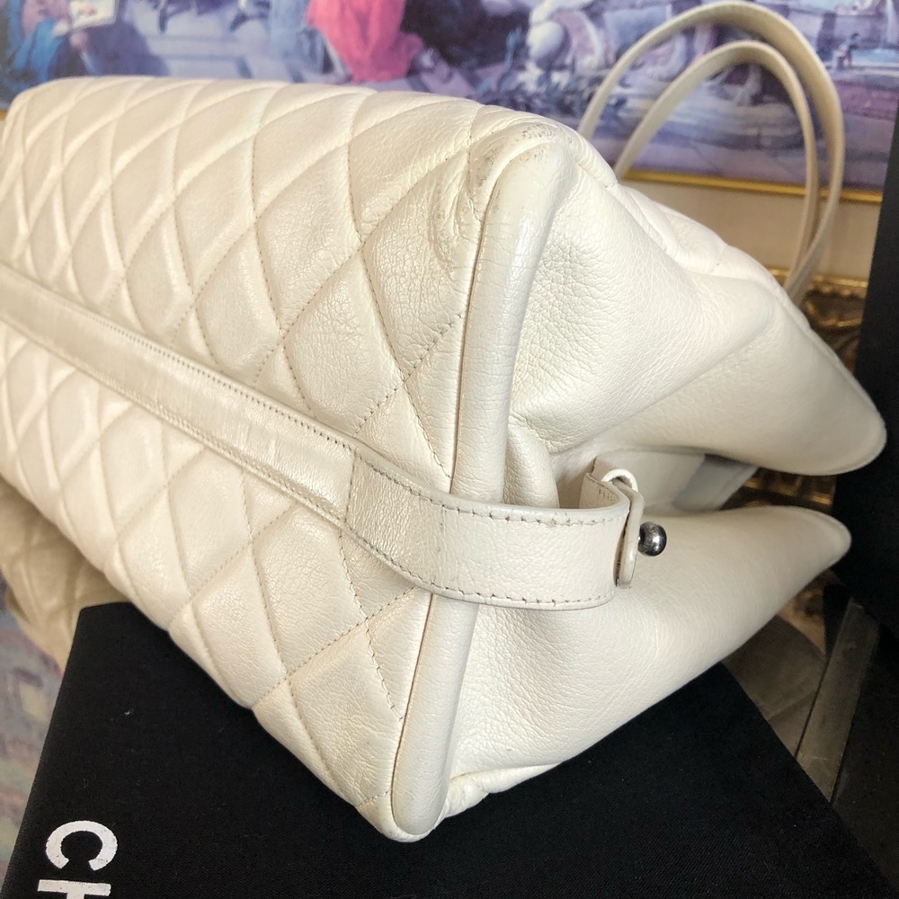 Chanel Cream Cambon City Rock Tote - Picture 10 of 11